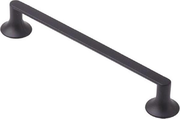Asil Metal Lüks Mobilya Dolap Çekmece Kulpları Toro Siyah 128 Mm (12,8 Cm)-2 Adet - Image 1