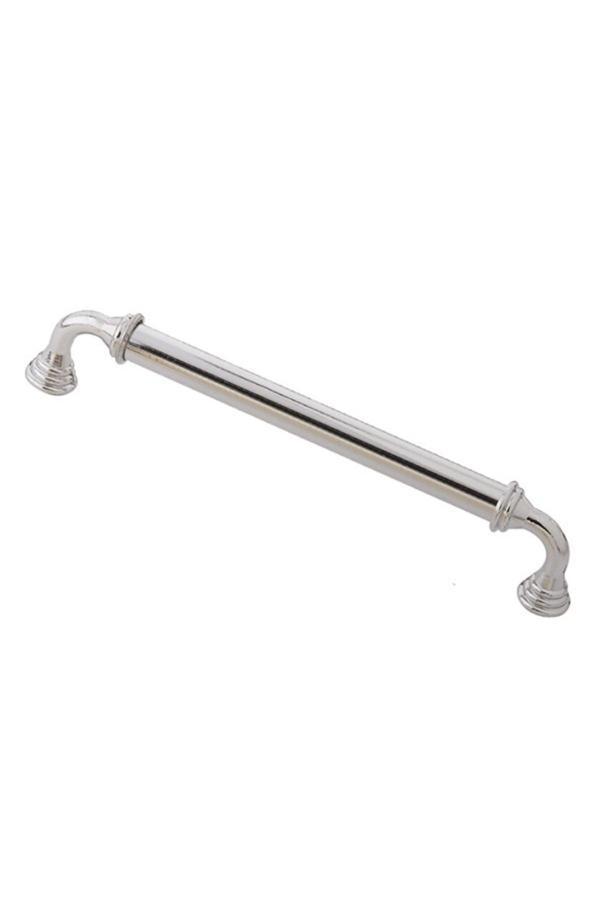 Asil Metal Lüks Mobilya Dolap Çekmece Kulpları Yakut Düz Boru Altın 128 Mm (12,8 Cm)-10 Adet - Image 1