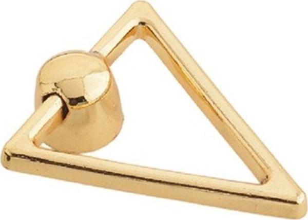 Yaren Metal Düz Üçgen Halka Kulp Altın(10 Adet) - Image 1