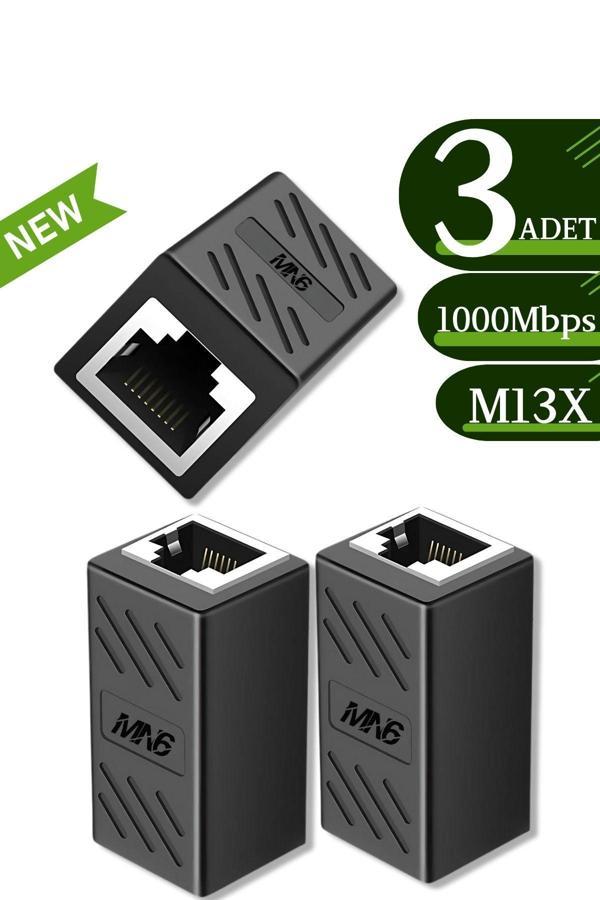 Mn6 M13X Kablo Birleştirici/3Adet-Cat5-Cat6-Cat7-Cat8-Uyumlu/Lan Kablosu Birleştirici Ara Aparatı - Image 1