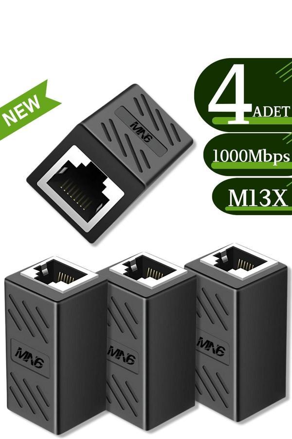 Mn6 M13X Kablo Birleştirici/4Adet-Cat5-Cat6-Cat7-Cat8-Uyumlu/Lan Kablosu Birleştirici Ara Aparatı - Image 1