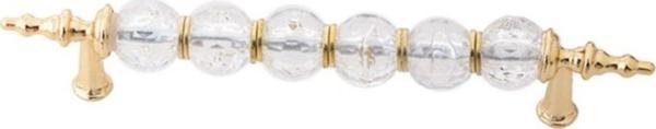 Asil Metal Polimer Iğne Ayak 160 Mm Kristal Altın Boncuk(16 Cm)-2 Adet - Image 1