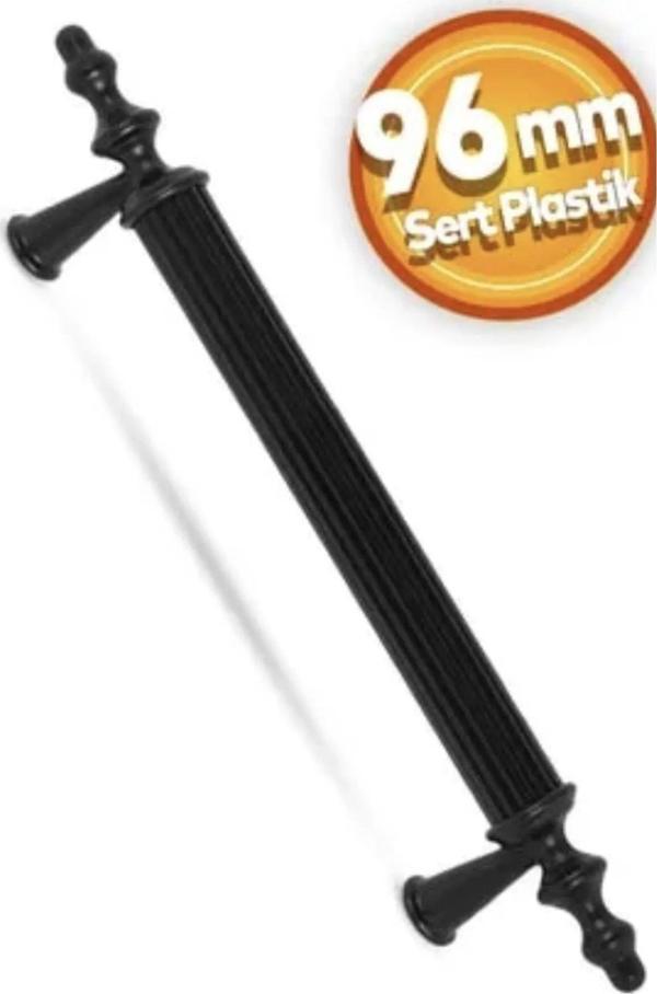 Wood Baby Store Kumru 96 Mm Mat Siyah Çekmece Dolap Mobilya Kulpu Sert Plastik Polimer 96Kumrusiyahh - Image 1