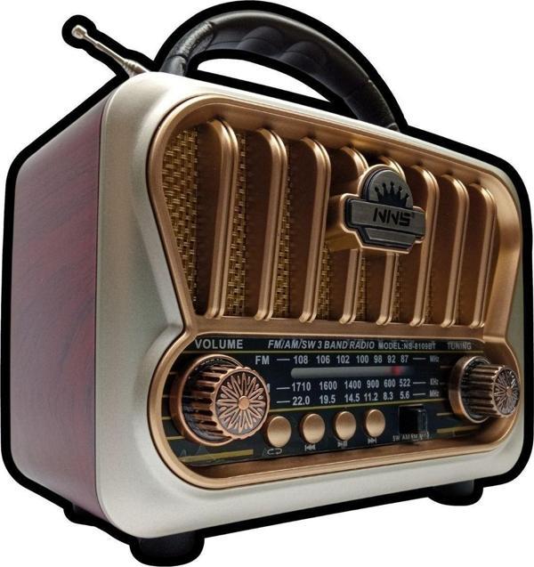 Mn6 Ns-09 Nostaljik Radyo/Tws Destekli/Nostaljik Ahşap Radyo,18650 Li-Pil,Nostalji Radyo - Image 1