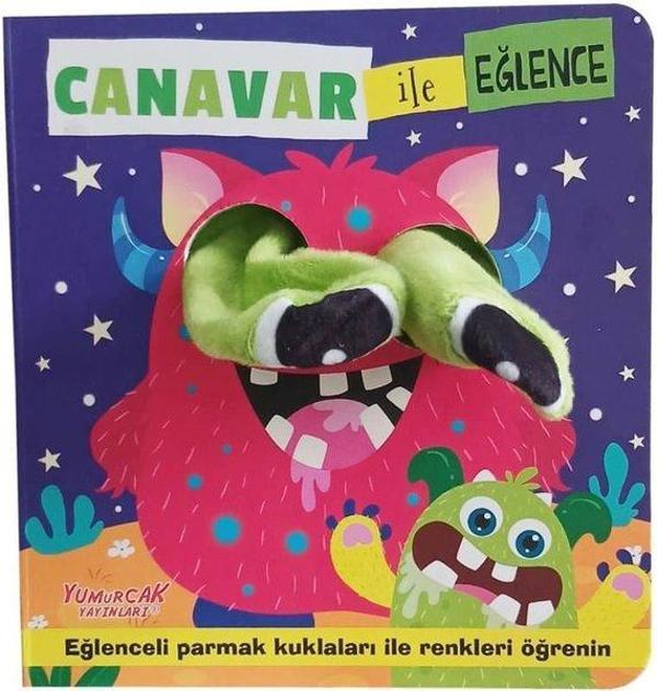 Canavar İle Eğlence - Parmak Kuklalı Kitap - Yumurcak Yayınları - Image 1