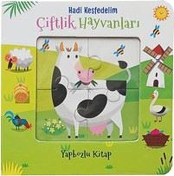 Hadi Keşfedelim - Çiftlik Hayvanları - Yapbozlu Kitap - Çiçek Yayıncılık - Image 1