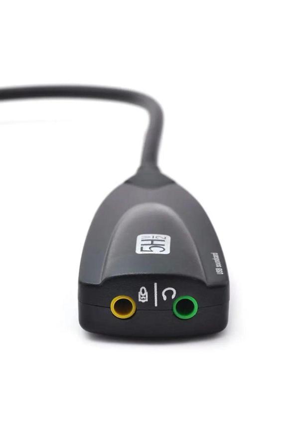Mn6 Usb Ses Kartı.7.1 Surround Ses Kaltesi.Harici Ses Kartı Mikrofon Kulaklık Girişli. - Image 1