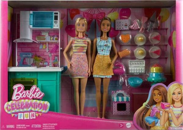 Barbie Brooklyn ve Malibu Pasta Yapıyor Oyun Seti HJY94 - Image 1