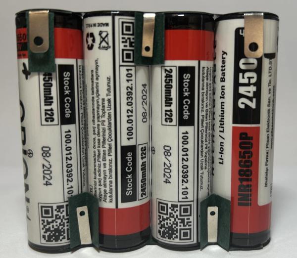 Orion 2450MAH 14.4V 8c 19.6A Yüksek Akım Destekli - Güçlü Matkap Pili 4s Li-Ion Şarjlı Pil Grubu - Image 1