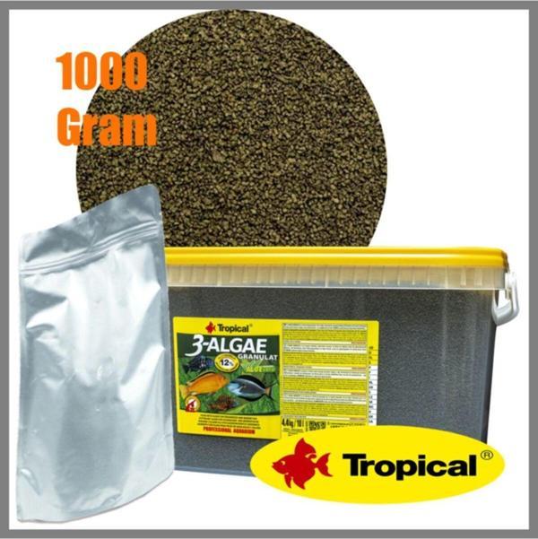 Tropical 1000 Gram 3-Algae Granulat-Granül Balık Yemi - Image 1
