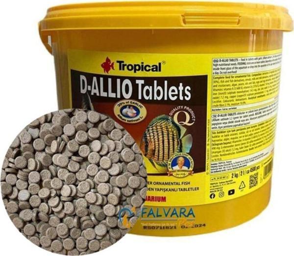 Tropical D-Allio Tablet Yem 500 Adet - Image 1