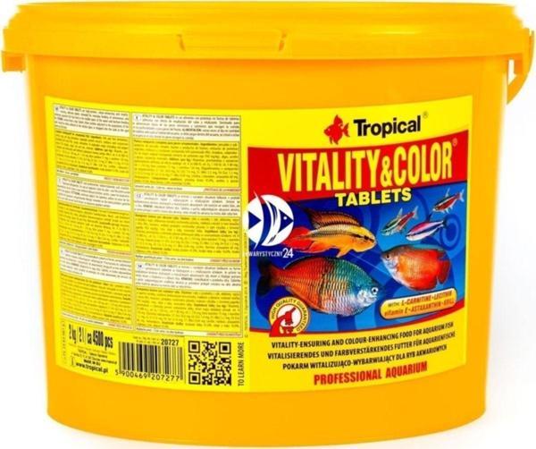 Tropical 1000 Adet Vitality&Color Tablets Balık Yemi - Image 1