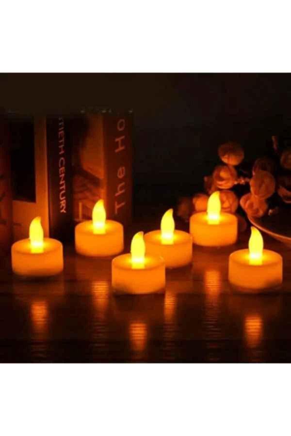 Kulvar Avm Led Mum 48 Adet Dekoratif Mum Ledli Mum Pilli - Image 1