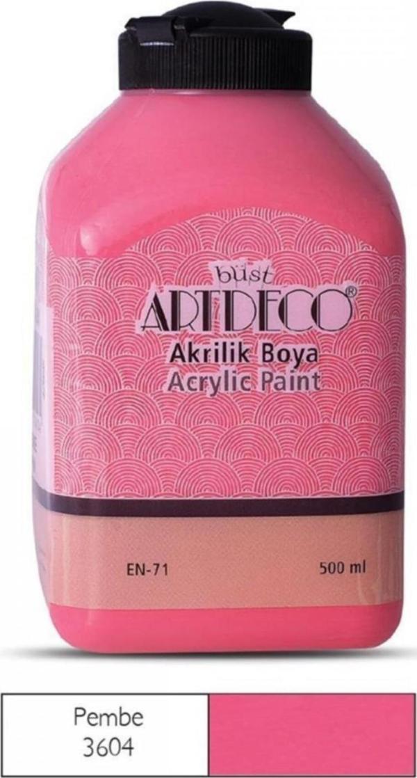 Artdeco Akrilik Boya 500 ml  Pembe / 3604 - Image 1