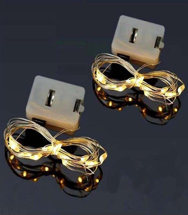 Rahison 1 Metre Peri Led Mini Güç Kutulu Dekoratif Led Piller Dahildir 1 Adet - Image 1