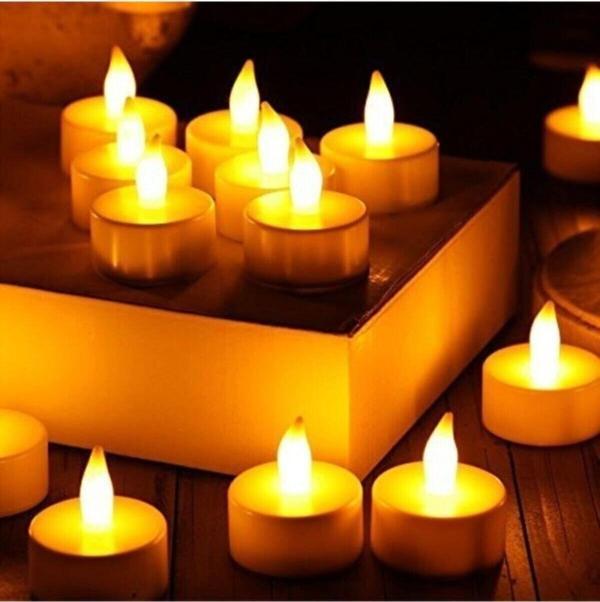 Kelebek Parti Ve Kına Işıklı Dumansız Led Pilli Mum 12 Adet Pil Dahil Special Gift – Led Işık – Led Işık – Led Işık - Image 1