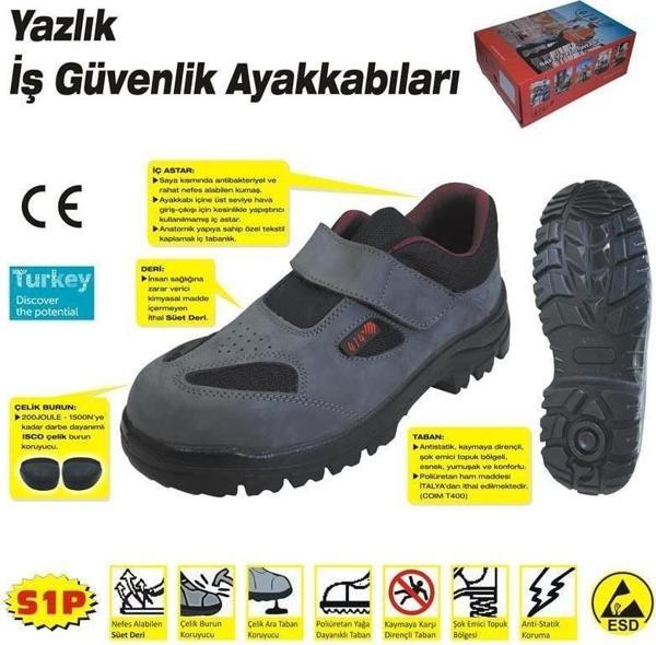 414 YAZLIK S1 42 No Çelik Burunlu Ayakkabı - Image 1