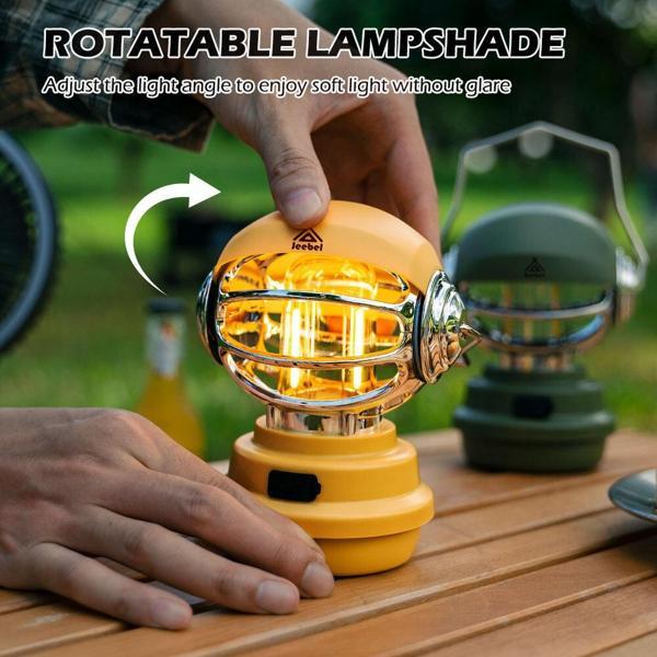 Robot USB Şarj Edilebilir El Feneri Çadır Fener Su Geçirmez Taşınabilir Kamp Feneri - Image 1