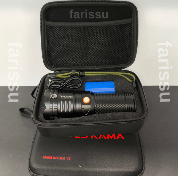 Goldkama 100W Şarjlı El Feneri – 39800 mAh Pil, 3000m Menzil, Süper Parlak LED - Image 1