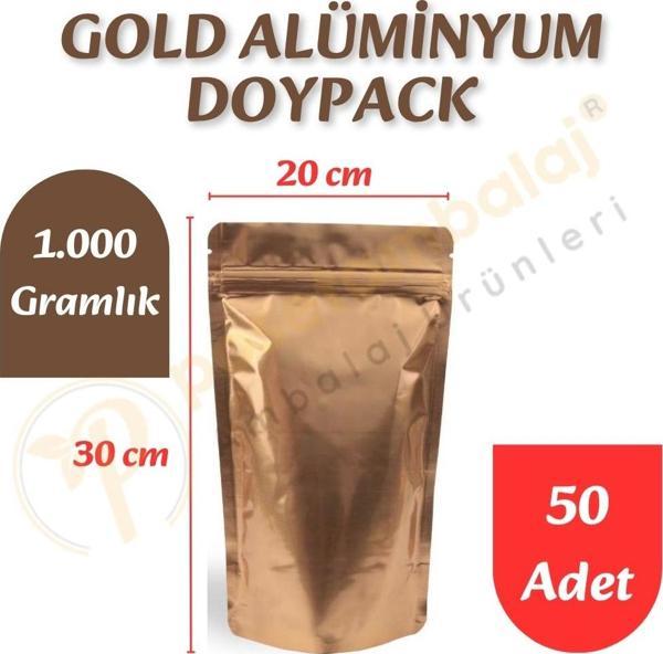 Gold Alüminyum Doypack 20x30x10 cm (50 Adet) - Image 1