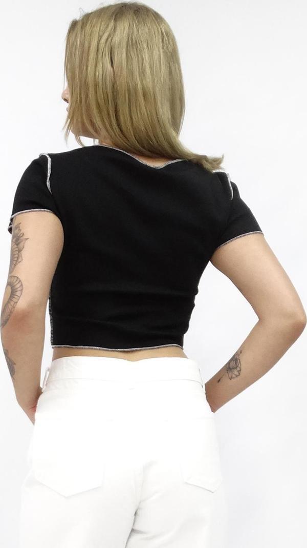 Kadın Ters Dikişli Kısa Kollu Badi  - Image 1