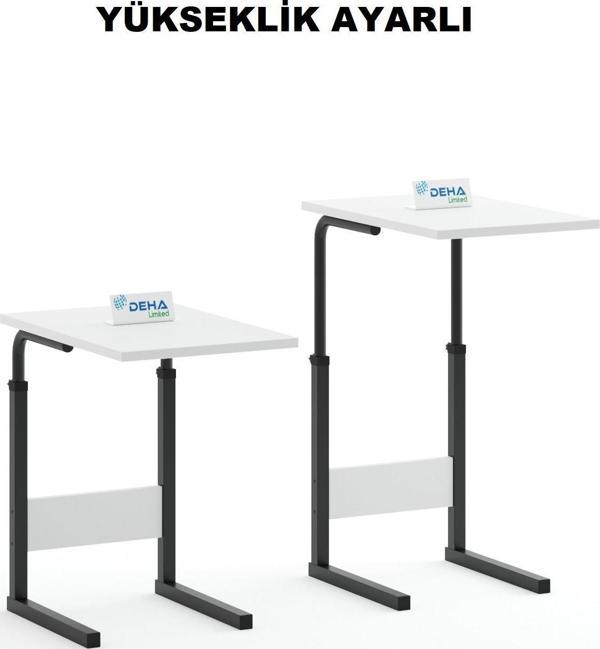 Yükseklik Ayarlı Hasta Yemek Masası Laptop Yatak Sehpası Koltuk Masası - Image 1