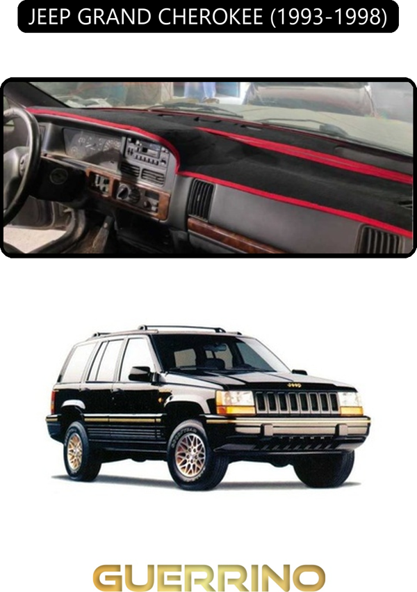 Ett Jeep Grand Cherokee 1993-1998Torpido Koruma Halısı Siyah Kenar  - Image 1