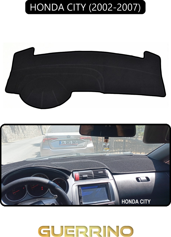 Ett Honda Cıty 2002-2007Torpido Koruma Halısı Siyah Kenar  - Image 1