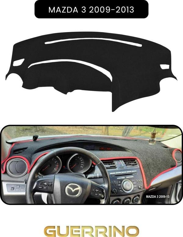 Ett Mazda 3 2009-2013Torpido Koruma Halısı Siyah Kenar  - Image 1
