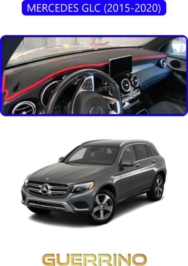 Ett Mercedes Glc 2015-2020Torpido Koruma Halısı Mavi Kenar  - Image 1