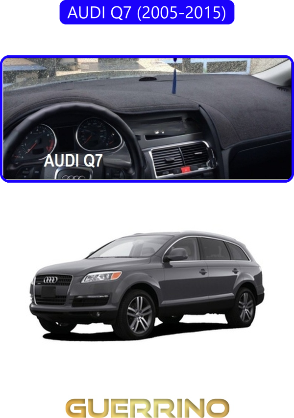 Ett Audı Q7 (2005-2015)Torpido Koruma Halısı Mavi Kenar  - Image 1
