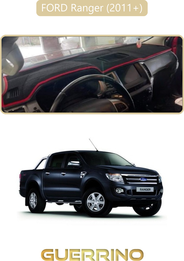 Ett Ford Ranger (2011+) ;Torpido Koruma Halısı Bej Kenar  - Image 1