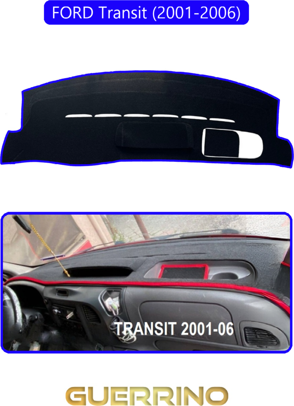 Ett Ford Transit (2001-2006)Torpido Koruma Halısı Mavi Kenar  - Image 1
