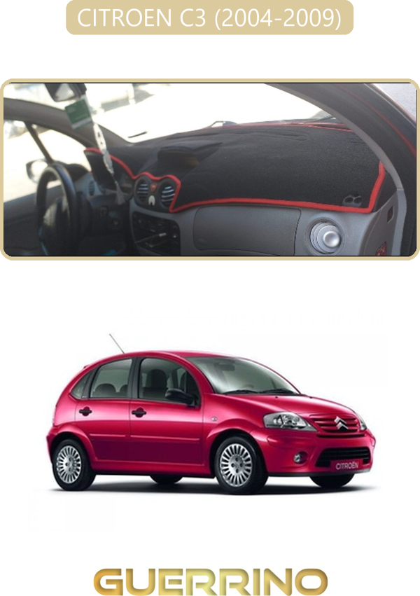Ett Cıtroen C3 2004-2009Torpido Koruma Halısı Bej Kenar  - Image 1