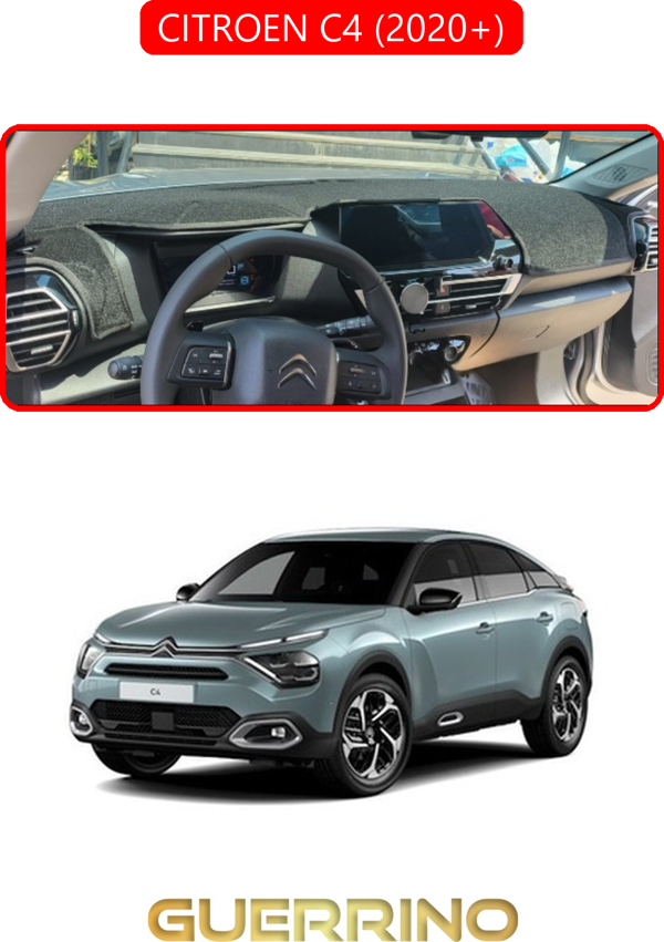 Ett Cıtroen C4 2020+Torpido Koruma Halısı Kırmızı Kenar  - Image 1