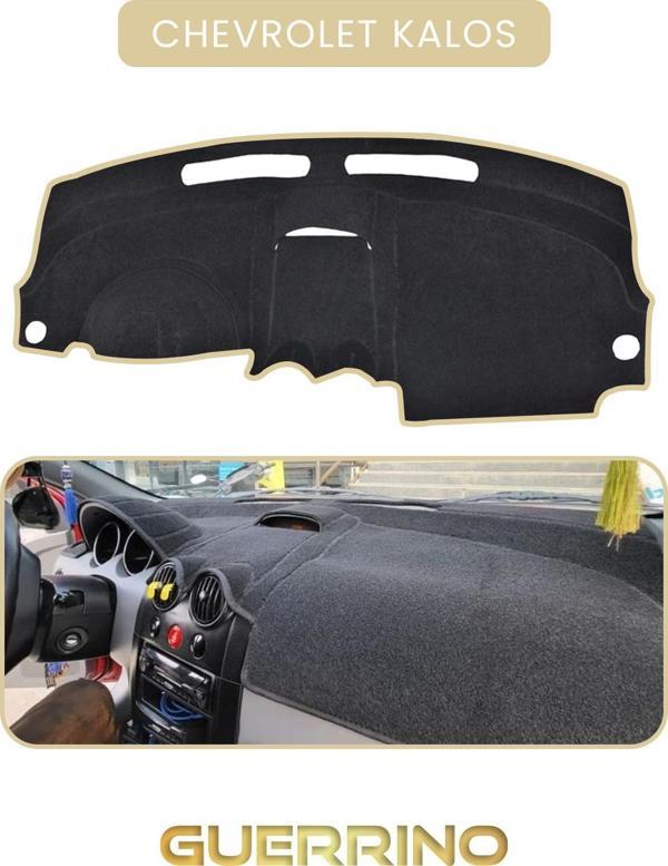 Ett Chevrolet Kalos Torpido Koruma Halısı Bej Kenar  - Image 1