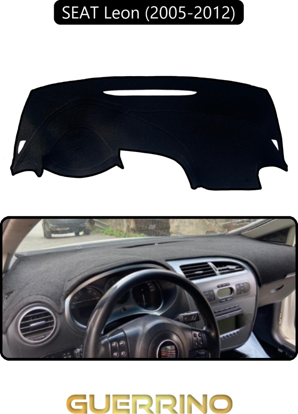 Ett Seat Leon (2005-2012)Torpido Koruma Halısı Siyah Kenar  - Image 1