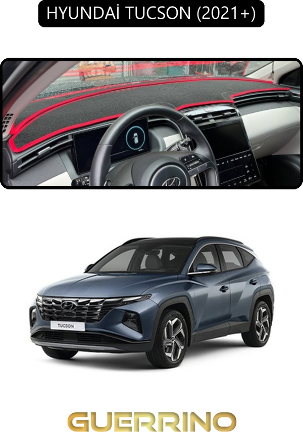 Ett Hyundai Tucson 2021+Torpido Koruma Halısı Siyah Kenar  - Image 1
