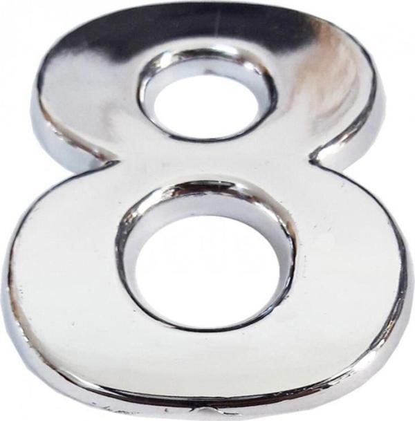 Krom Yapışkanlı 8 Rakamı 5 cm - Image 1
