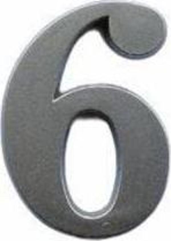 İtalik 6 Rakamı 5 cm Saten Yapışkanlı - Image 1