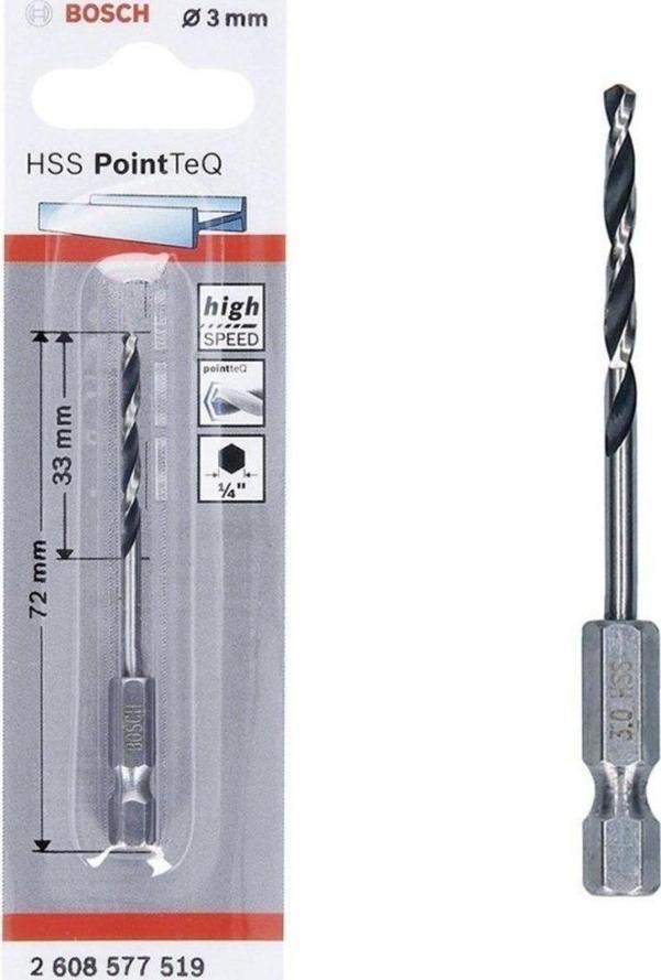 Pointteq Altıgen Şaftlı Hss Matkap Ucu 3 mm - Image 1