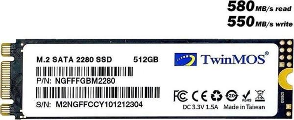 512 Gb Twınmos M.2 2280 Sata3 580/550 Ngfffgbm2280 - Image 1