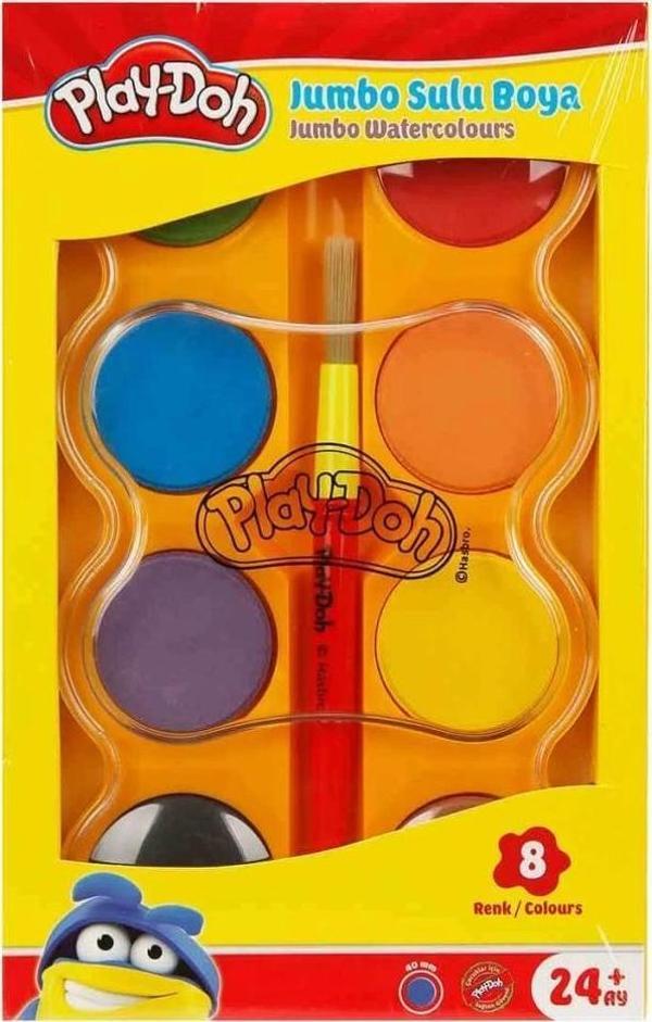 Nessiworld Play-Doh Jumbo Sulu Boya 8 Renk - Image 1
