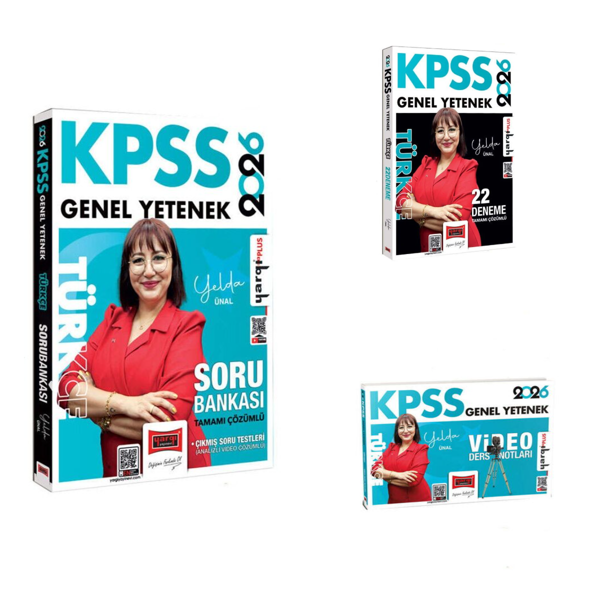 Yargı 2026 KPSS Genel Yetenek Türkçe Soru + Deneme + Ders Notu Seti 3 Kitap Yargı Yayınları - Yargı Yayınları - Image 1
