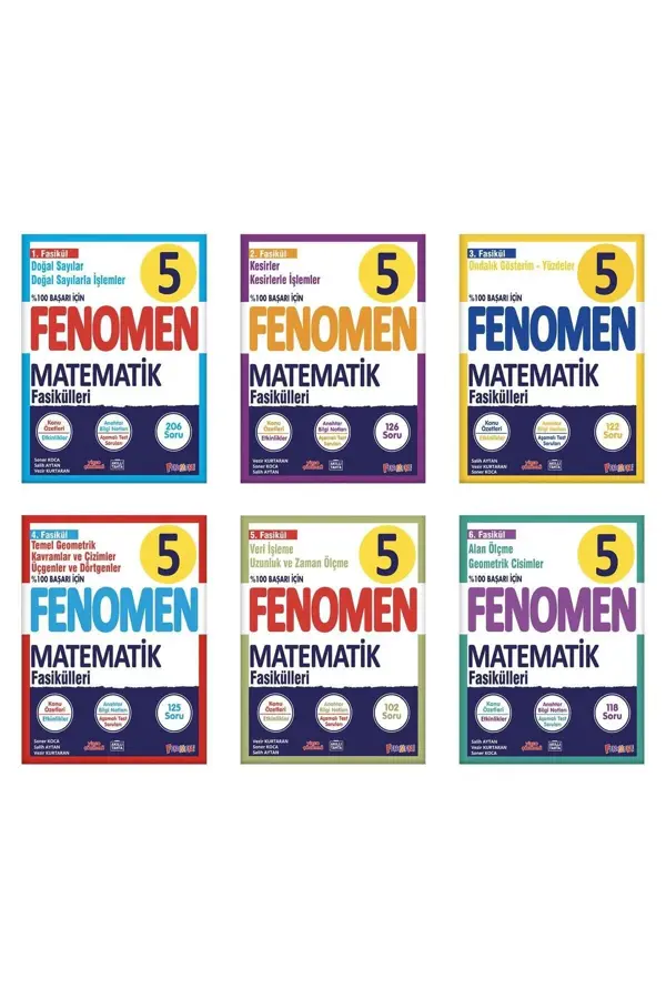 Fenomen 5. Sınıf Matematik Fasikülleri Seti Fenomen Yayınları - Fenomen Yayıncılık - Image 1