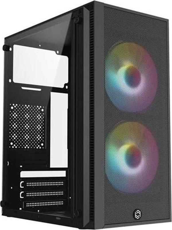 Frısby Fc-8970g 300w 2x Raınbow Fan Mını Tower Gaming Siyah Kasa - Image 1