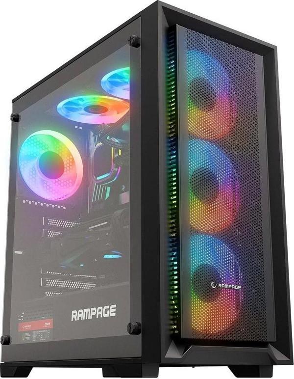 Rampage Voyager 750w 80+ Bronze Siyah Gaming Kasa - Image 1