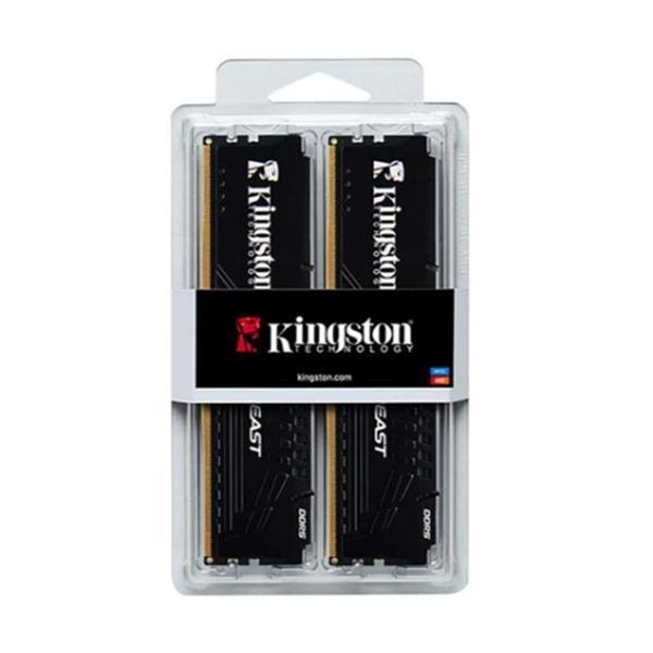 16 Gb (2x8gb) Ddr5 5600mhz Kıngston Beast Black Cl36 Dt Kf556c36bbek2/16tr - Image 1