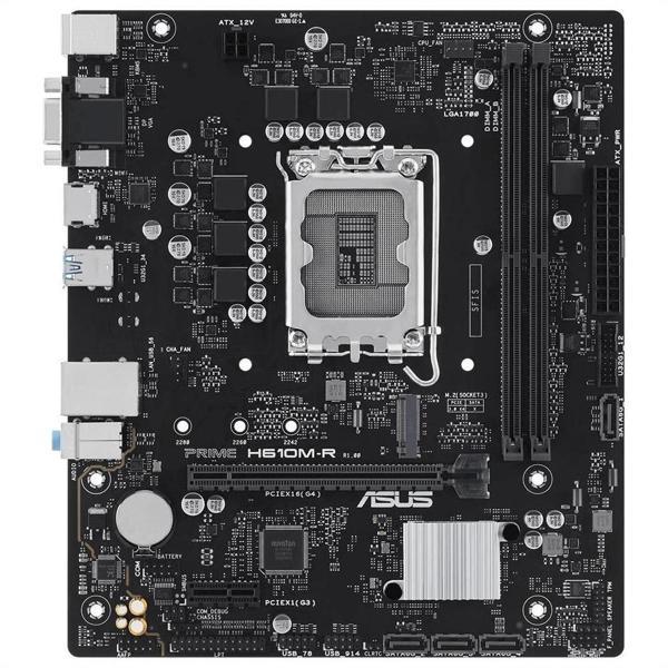 Asus Prıme H610m-r-sı, 2xddr5, M.2, D-sub, Dp, Hdmı, 12-13.14.nesil, Lga1700 Soket, Anakart - Image 1