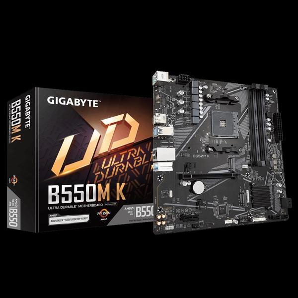 Gıgabyte B550m K, Rev.1.0, 4xddr4, 2xm.2, Dp, Hdmı, Am4 Soket Anakart - Image 1